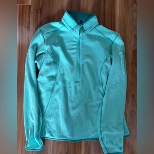 Arc’teryx mint green thermal lightweight half zip pullover - size M
